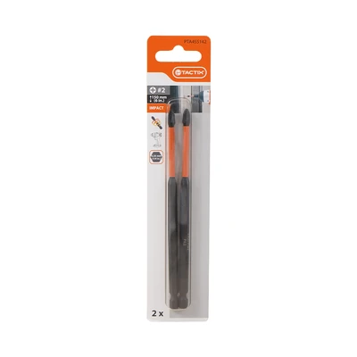 Gambar Tactix Mata Bor Impact 150 mm Ph2 Set 2 pcs - Mix