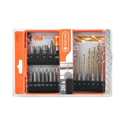 Gambar Tactix 6-25 mm Mata Bor Metric Set 20 pcs - Mix
