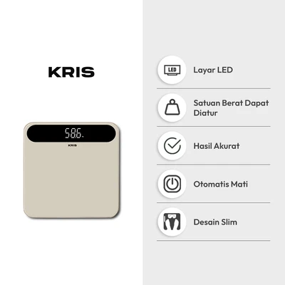 Gambar Kris Timbangan Badan Digital Precision - Krem