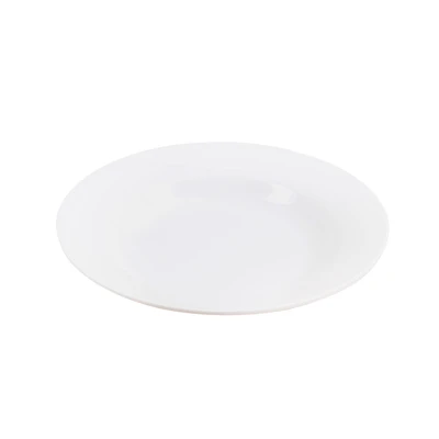 Gambar Delicia Deli Piring Makan Melamine Round 23 cm - Putih Putih Ivory