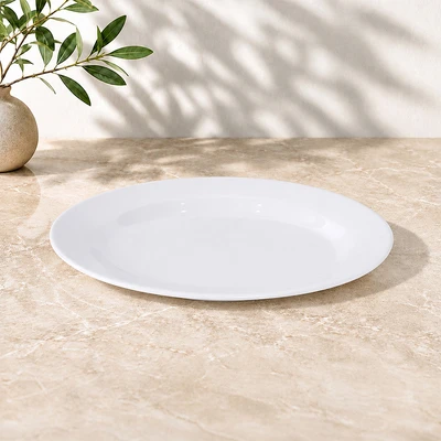 Gambar Delicia Piring Saji Oval 25.1 cm - Putih Ivory