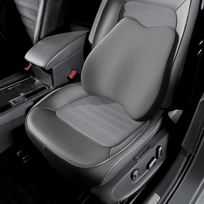 Gambar Otto Klasse Bantal Punggung Kursi Mobil Memory Foam - Abu-Abu/Hitam