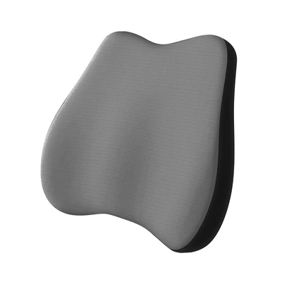 Gambar Otto Klasse Bantal Punggung Kursi Mobil Memory Foam - Abu-Abu/Hitam