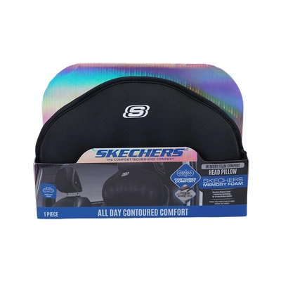 Gambar Skechers Bantal Leher Kursi Mobil Premium - Hitam