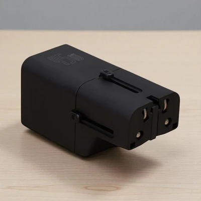 Gambar Krisbow Travel Adaptor Mini 45 Watt - Hitam