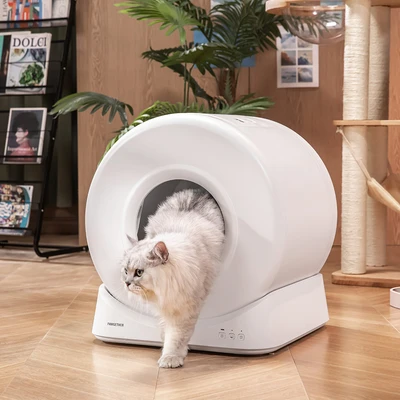 Gambar Krisbow Sync Smart Cat Litter Box 4 Liter - Putih