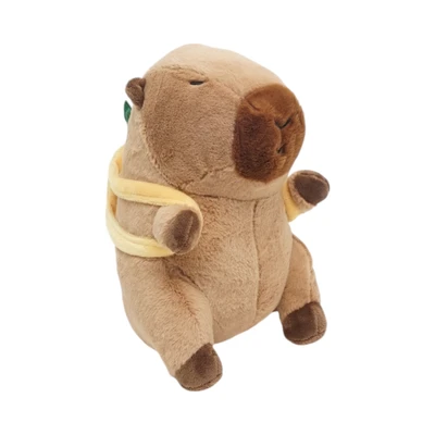 Gambar Pretty Missy Boneka Plush Capybara Dengan Tas 20 Cm - Cokelat