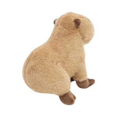 Gambar Pretty Missy Boneka Plush Capybara Sitting 19 Cm - Cokelat
