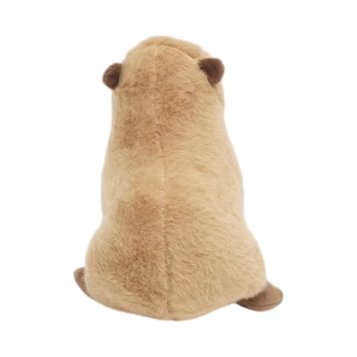 Gambar Pretty Missy Boneka Plush Capybara Sitting 19 Cm - Cokelat