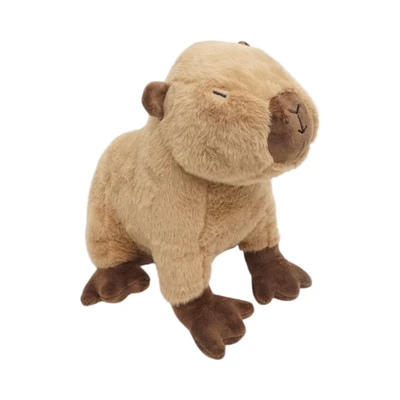 Gambar Pretty Missy Boneka Plush Capybara Sitting 30 Cm - Cokelat