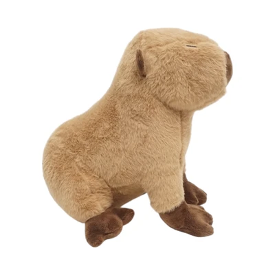 Gambar Pretty Missy Boneka Plush Capybara Sitting 30 Cm - Cokelat