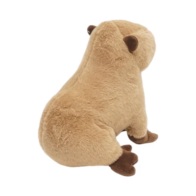 Gambar Pretty Missy Boneka Plush Capybara Sitting 30 Cm - Cokelat