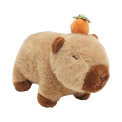 Gambar Pretty Missy Boneka Plush Capybara Standing 20 Cm - Cokelat