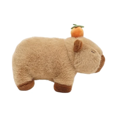 Gambar Pretty Missy Boneka Plush Capybara Standing 20 Cm - Cokelat