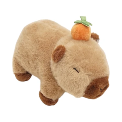 Gambar Pretty Missy Boneka Plush Capybara Standing 20 Cm - Cokelat