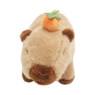 Gambar Pretty Missy Boneka Plush Capybara Standing 20 Cm - Cokelat