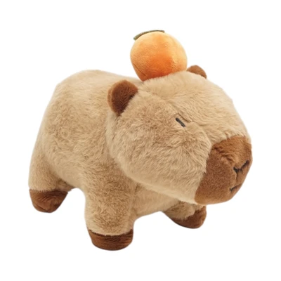 Gambar Pretty Missy Boneka Plush Capybara Standing 31 Cm - Cokelat