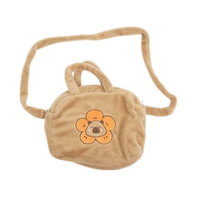 Gambar Pretty Missy Tas Tangan Capybara Flower - Cokelat