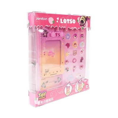 Gambar Jandoon Set Gantungan Kunci & Stand Akrilik Lotso - Pink