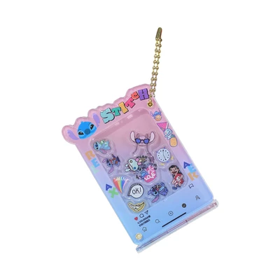 Gambar Jandoon Set Gantungan Kunci & Stand Akrilik Stitch - Mix