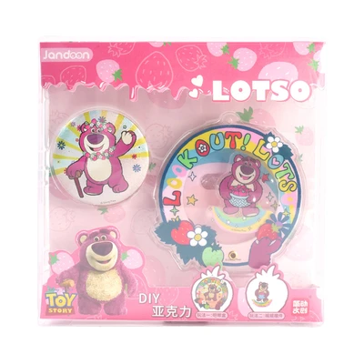 Gambar Jandoon Set Pin & Gantungan Kunci Akrilik Lotso - Mix