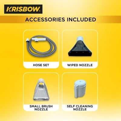 Gambar Krisbow Vacuum Cleaner Spot And Steam 1.6 Liter - Putih