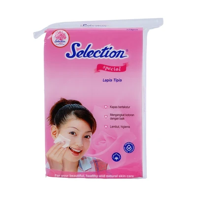 Gambar Selection Kapas Pembersih Wajah Special Lapis Tipis 175 Pcs - Putih