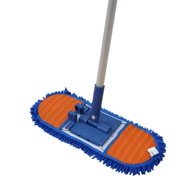 Gambar Krisbow Alat Pel Microfiber 18 Inch - Biru/Oranye