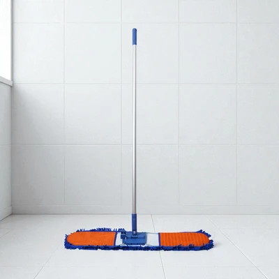 Gambar Krisbow Alat Pel Microfiber 36 Inch - Biru/Oranye