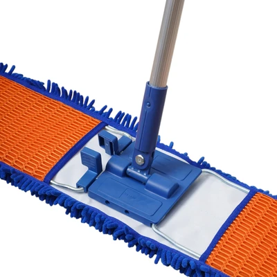 Gambar Krisbow Alat Pel Microfiber 36 Inch - Biru/Oranye