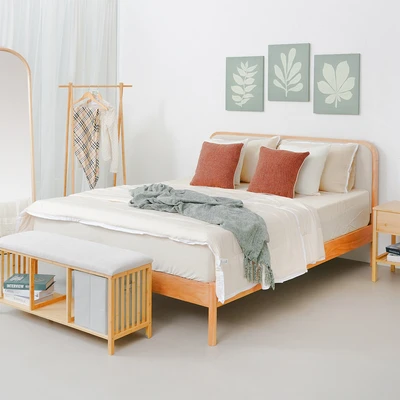 Gambar Informa 160x200 cm Hana Tempat Tidur - Cokelat Oak