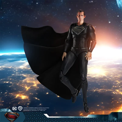 Gambar Top Gear Fondjoy Action Figure Justice League Superman W2 19 cm - Hitam