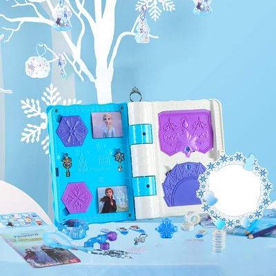 Gambar Jandoon Set Diy Gantungan Kunci Magic Book Goo Goo Card Frozen - Biru