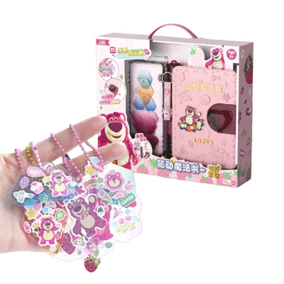 Gambar Jandoon Set Diy Gantungan Kunci Magic Book Goo Goo Card Lotso - Pink