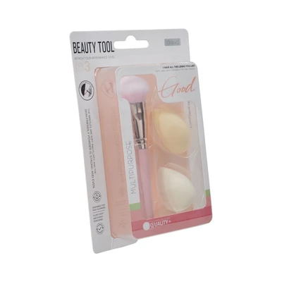 Gambar Ataru Spons & Kuas Makeup Set 3 pcs - Pink