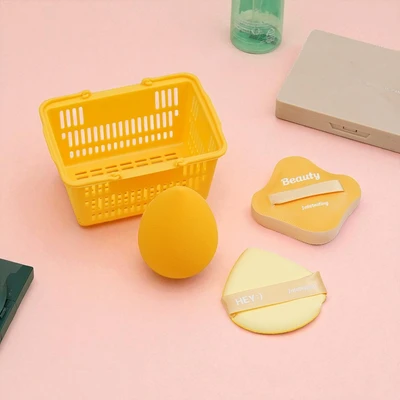 Gambar Ataru Spons Puff Powder Set 4 pcs - Kuning