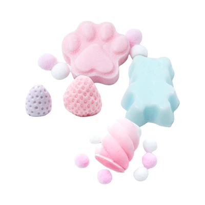 Gambar Jandoon Squishy Strawberry/bear/candyfloss/catpaw Random