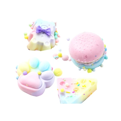 Gambar Jandoon Squishy Xl Catpaw/cheese/hamburger/bear Random