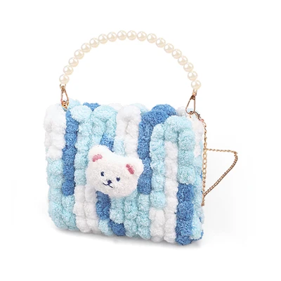 Gambar Pretty Missy Set Diy Tas Crossbody Pom-pom - Biru