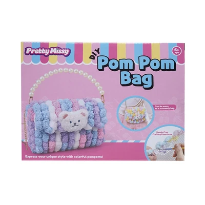 Gambar Pretty Missy Set Diy Tas Crossbody Pom-pom - Biru