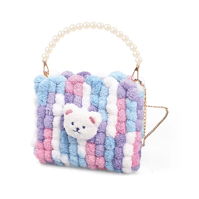 Gambar Pretty Missy Set Diy Tas Crossbody Pom-pom - Ungu