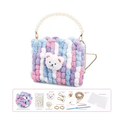 Gambar Pretty Missy Set Diy Tas Crossbody Pom-pom - Ungu