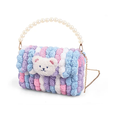 Gambar Pretty Missy Set Diy Tas Selempang Pom-pom - Ungu