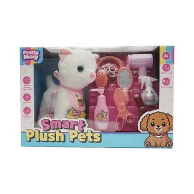 Gambar Pretty Missy Set Boneka Plush Smart Cat - Putih