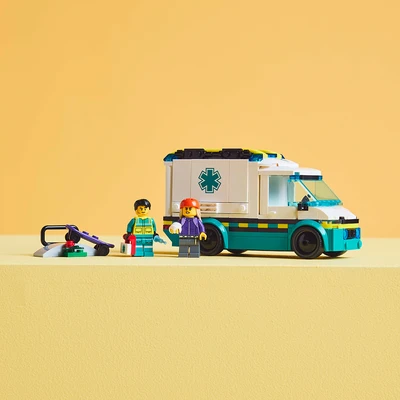 Gambar LEGO City Emergency Ambulance Set 184 Pcs 60451 - Mix
