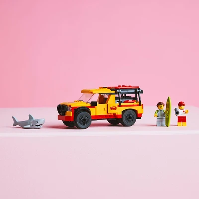 Gambar LEGO City Lifeguard Beach Rescue Truck Set 214 Pcs 60453 - Oranye