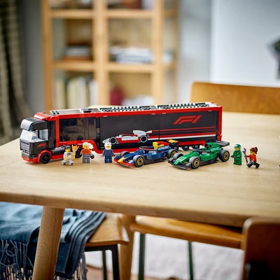 Gambar LEGO City F1 Truck, Rb20, & Amr24 F1 Cars Set 1086 Pcs 60445 - Mix