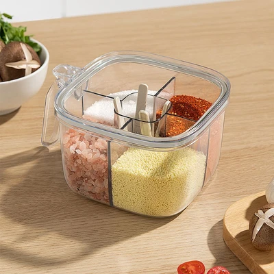Gambar Informa Polla Tempat Bumbu Dapur Plastik Dengan Sekat Transparan