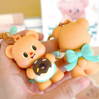 Gambar Kiddy Fun Butterbear Gantungan Kunci Hand String Donut - Mix
