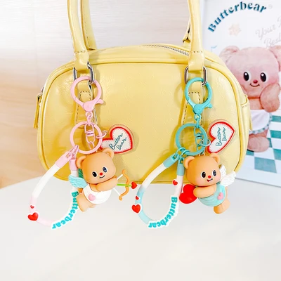 Gambar Kiddy Fun Butterbear Gantungan Kunci Hand Rope Cute Eros Random